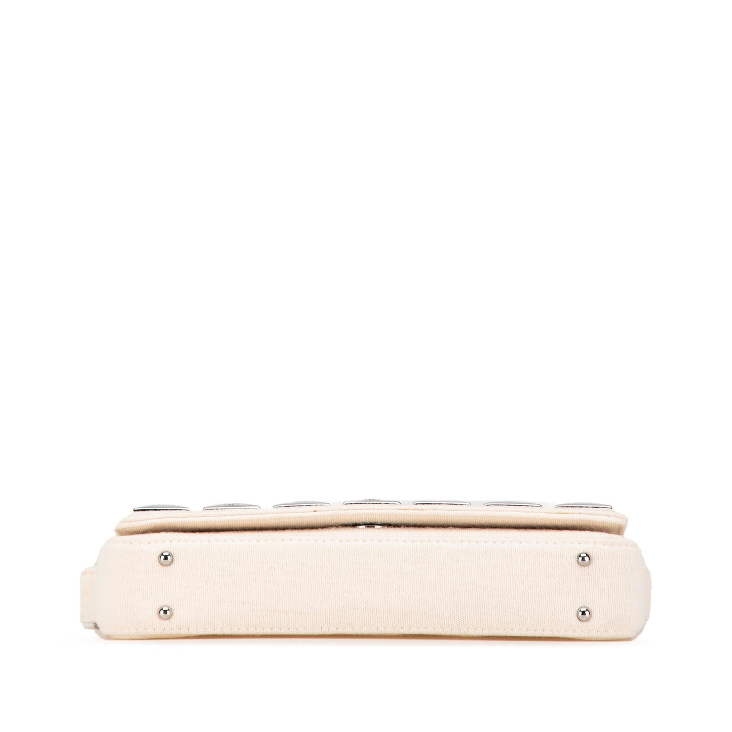 Chanel CC Jersey Pyramid Stud Flap (SHG-E3QMwv)