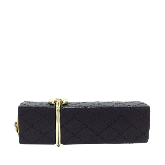 Chanel CC Lambskin Squared Lipstick Case on Chain