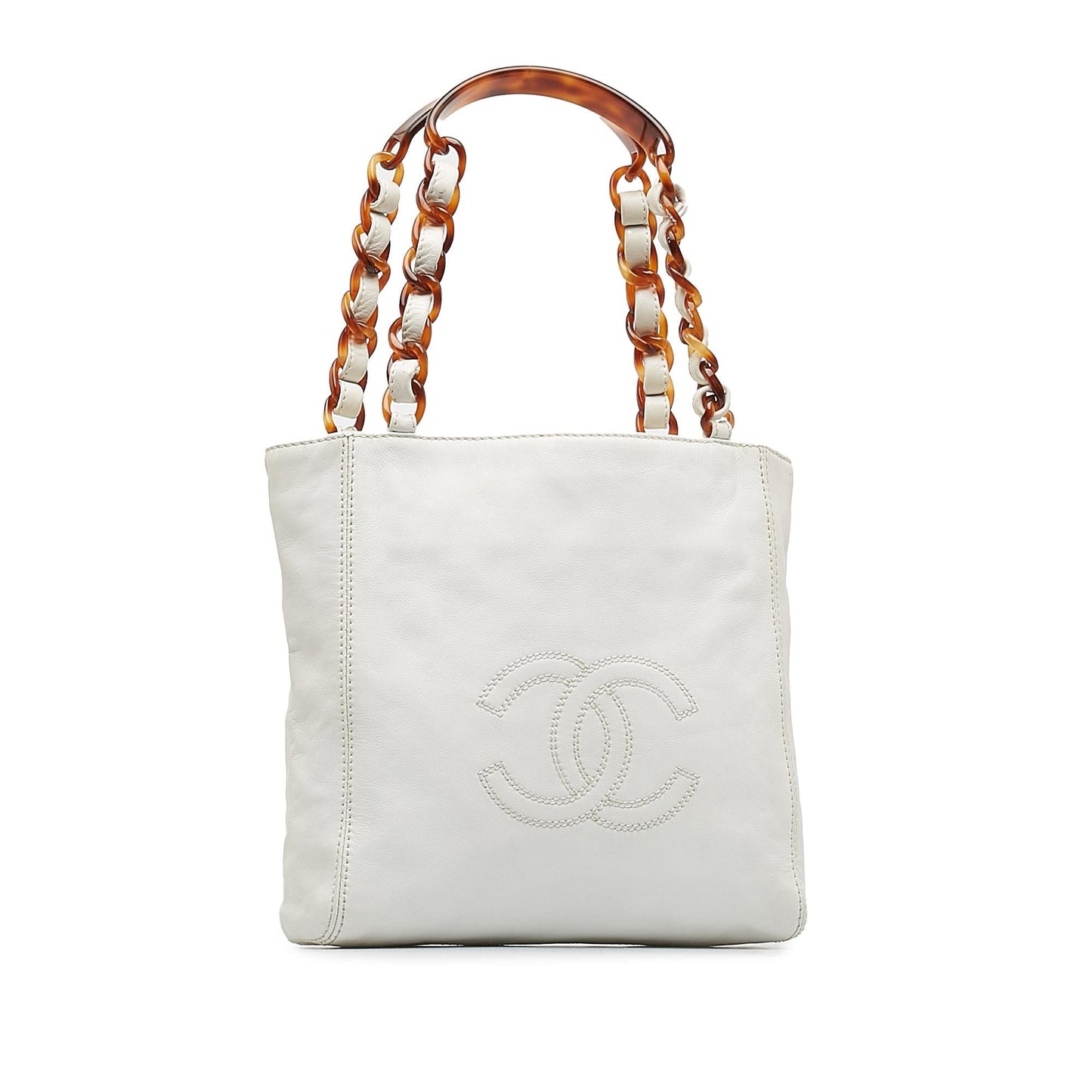Chanel CC Lambskin Tote Bag (SHG-4wiPOU)