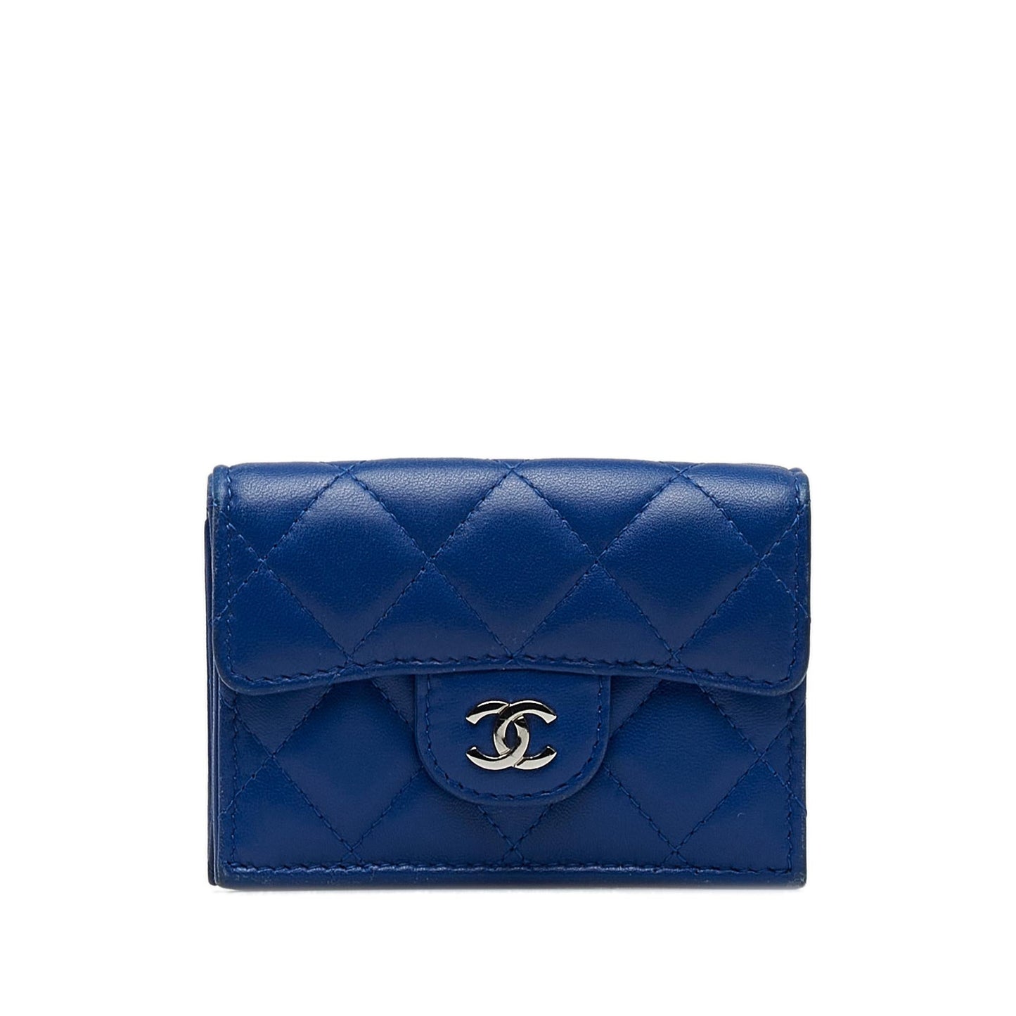 Chanel CC Lambskin Trifold Flap Wallet (SHG-pwFkiW)