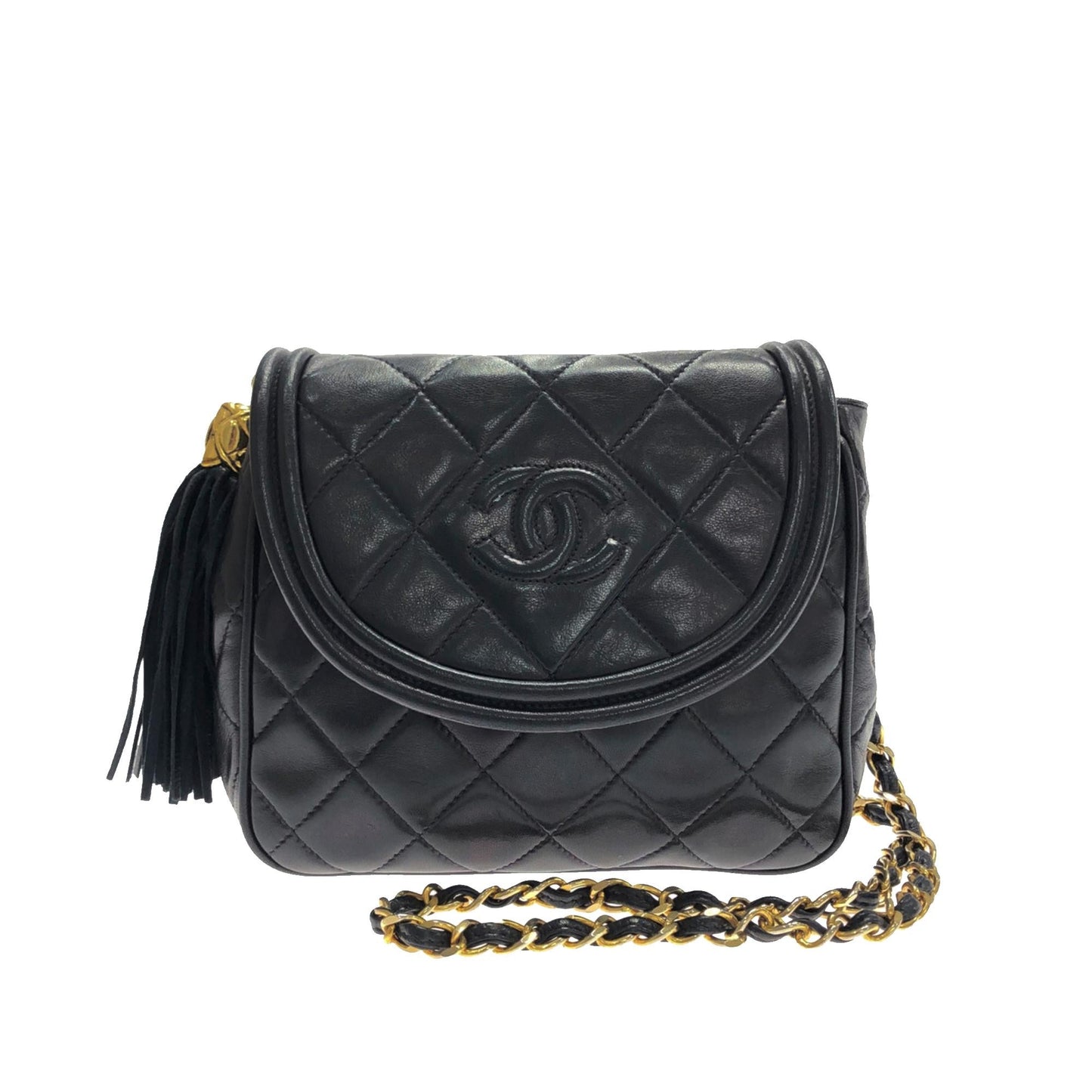 Chanel CC Matelasse Tassel Flap Crossbody Bag (SHG-B4EQcJ)