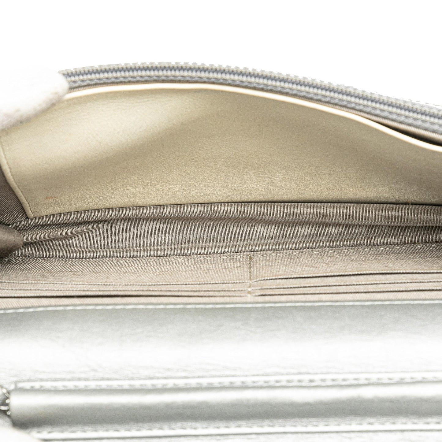 Chanel CC Quilted Aged Calfskin Wallet On Chain