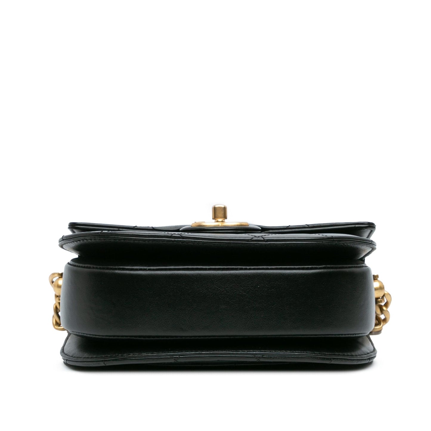 Chanel CC Quilted Calfskin Round Moon Messenger Flap (SHG-73W0oy)