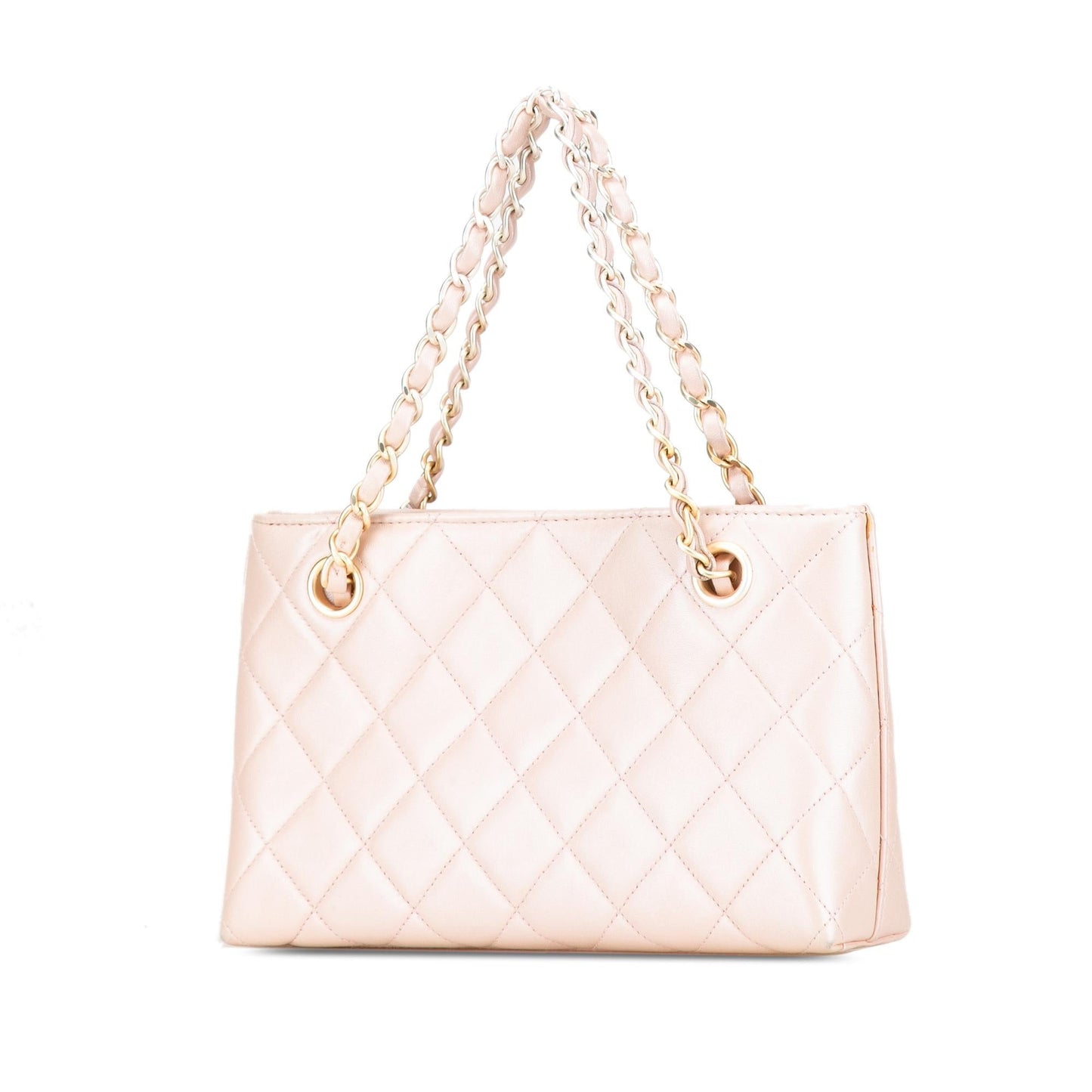 Chanel CC Quilted Irisdescent Lambskin Chain Handbag (SHG-EzpK0v)