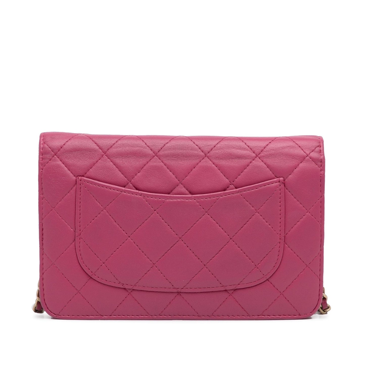 Chanel CC Quilted Lambskin Wallet On Chain (SHG-KBJ7Tg)