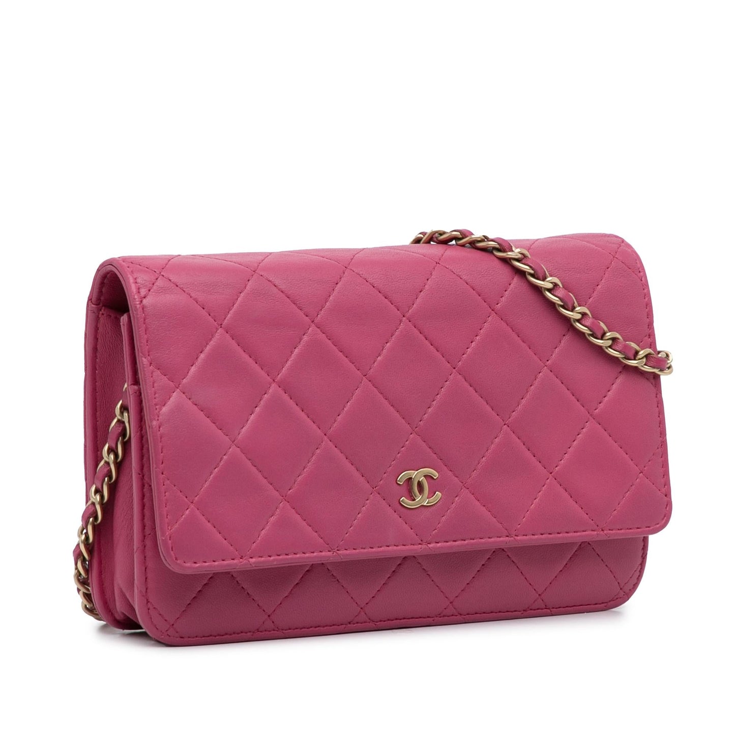 Chanel CC Quilted Lambskin Wallet On Chain (SHG-KBJ7Tg)