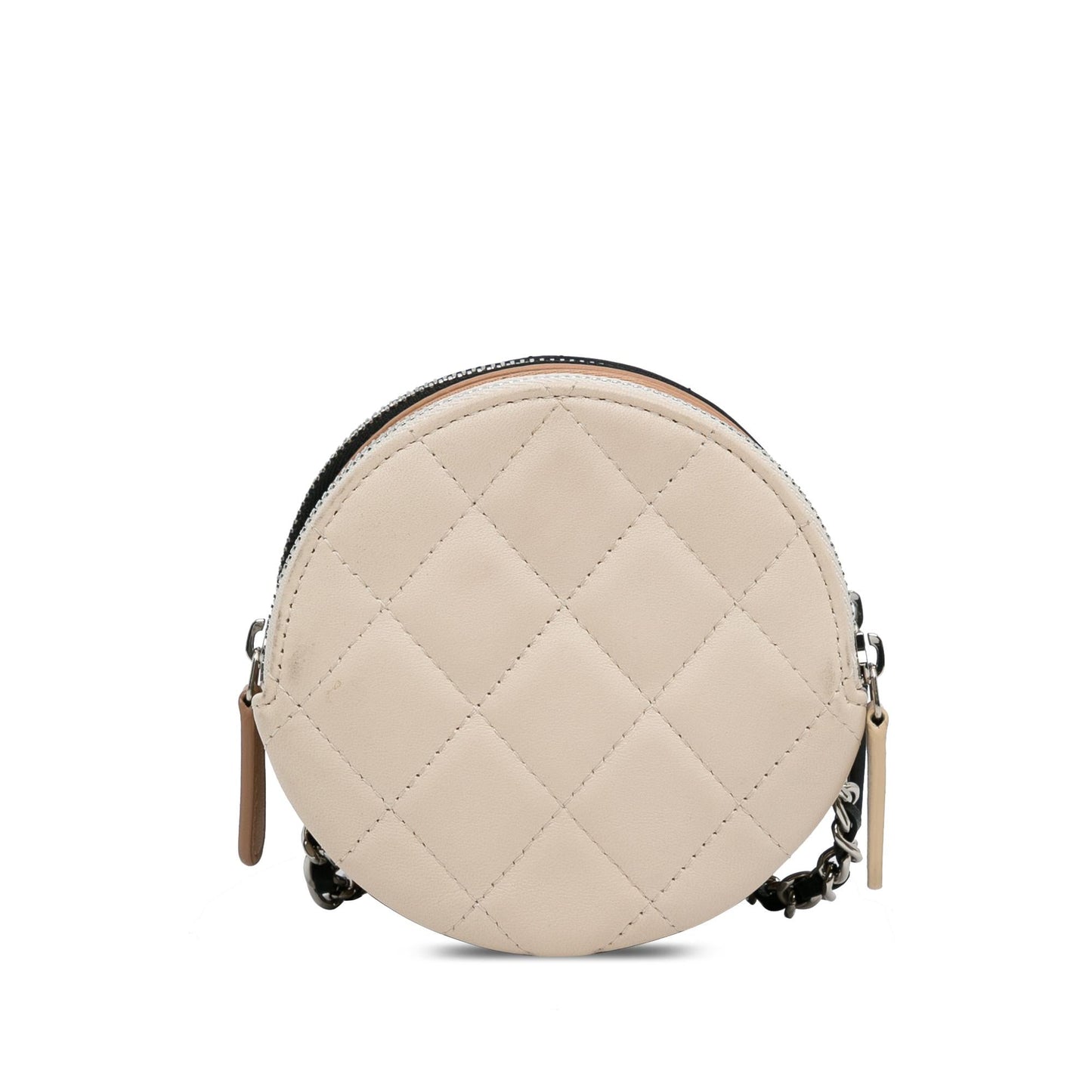 Chanel CC Round Triple Zip Crossbody Bag (SHG-kLY0yh)