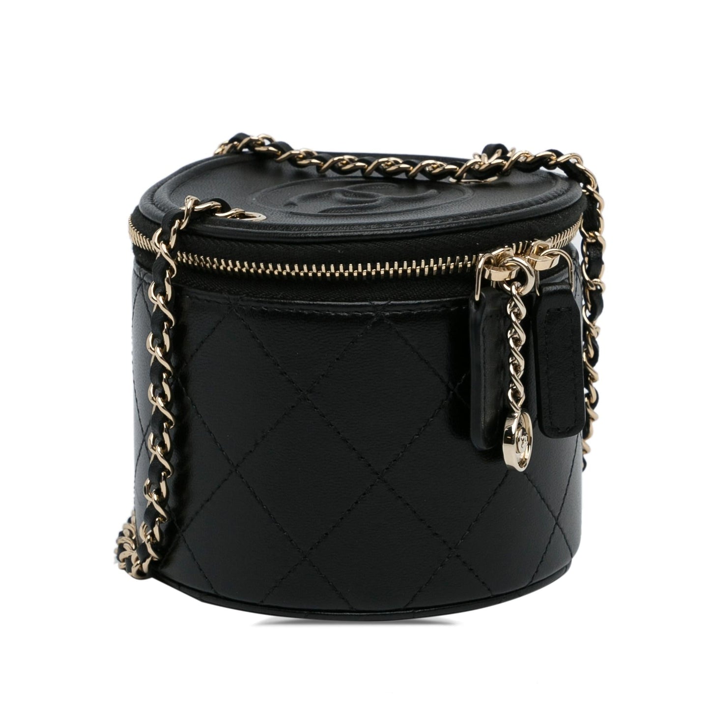 Chanel CC Round Vanity Bag (SHG-LYFhA8)