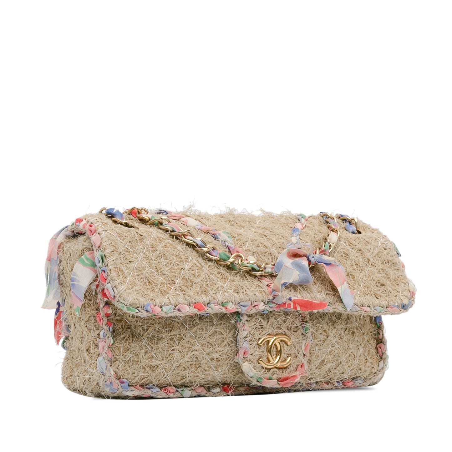 Chanel CC Straw Country Flap (SHG-gfeq4q)