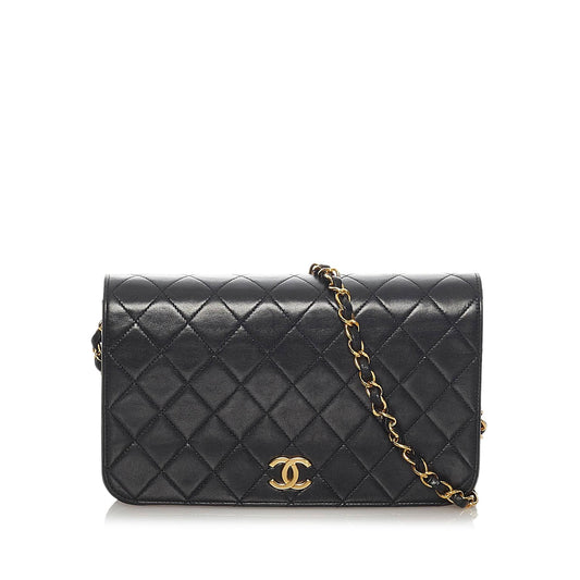 Chanel CC Timeless Lambskin Leather Crossbody Bag (SHG-35026)