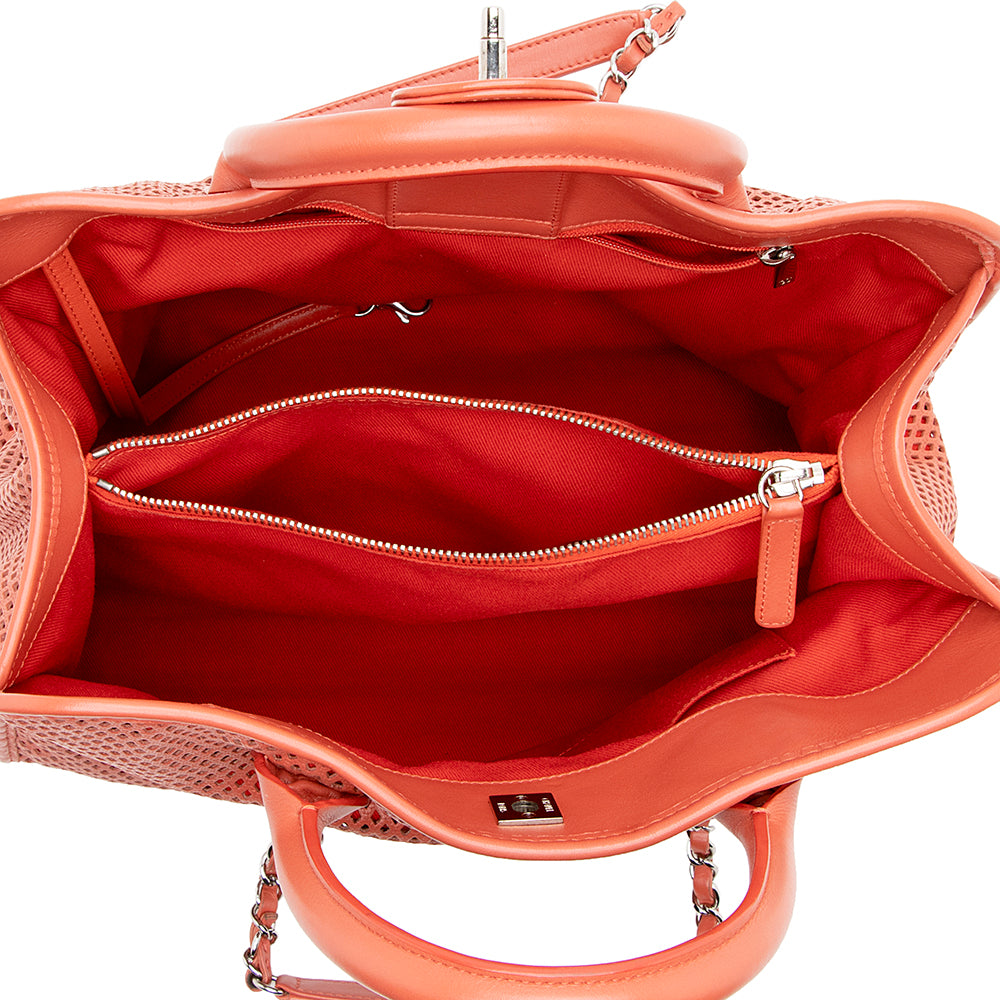 Chanel Perforated Calfskin Up In The Air Large Tote (SHF-16213)