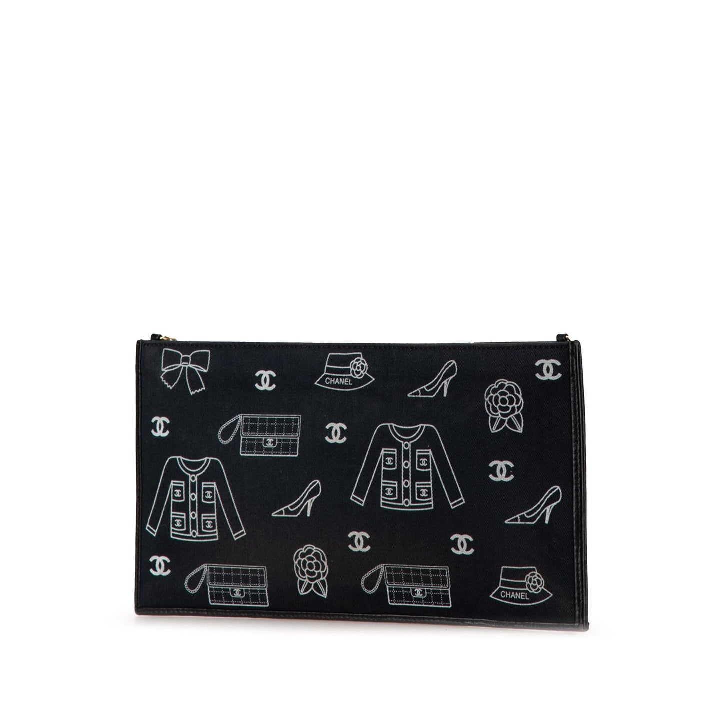 Chanel Canvas Symbols Chain Pochette (SHG-ELN6Qm)