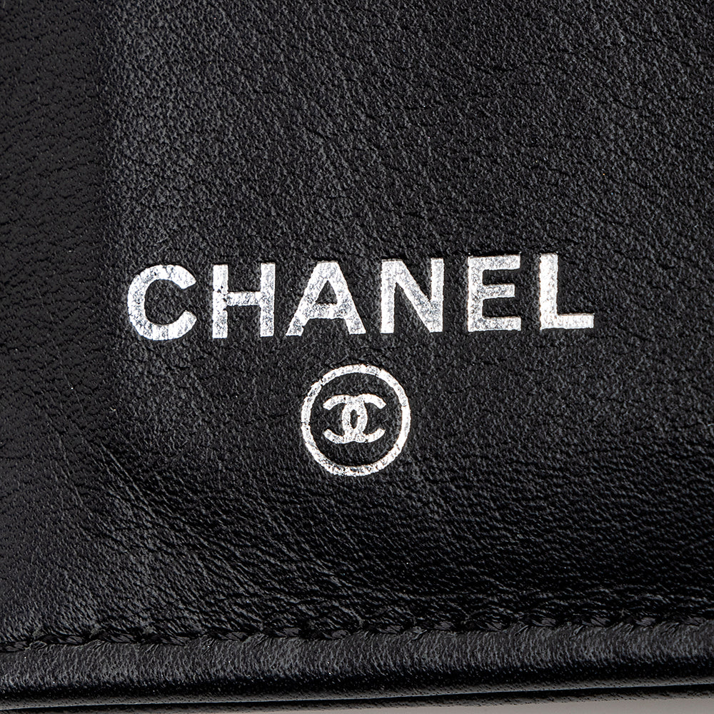 Chanel Caviar Leather CC Bifold Wallet (SHF-13833)