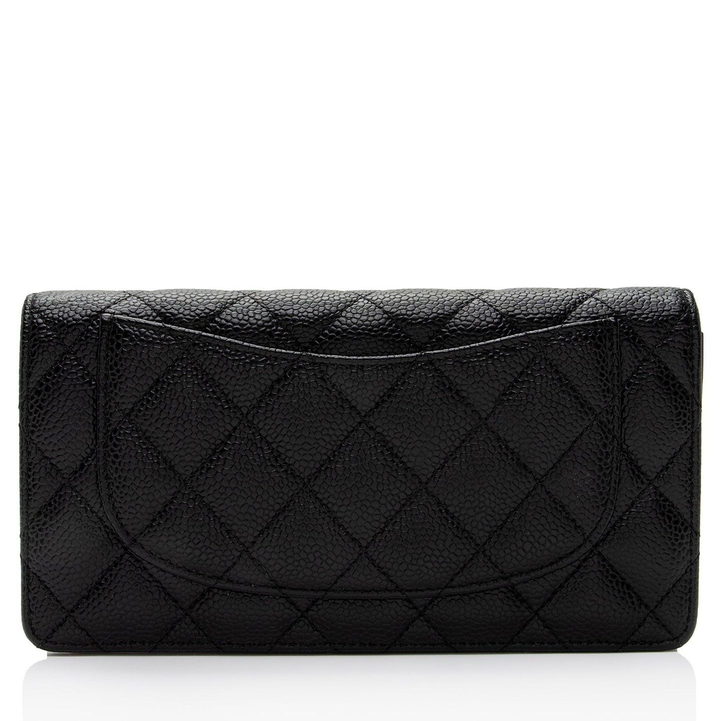 Chanel Caviar Leather CC Yen Wallet (SHF-xXH8cp)