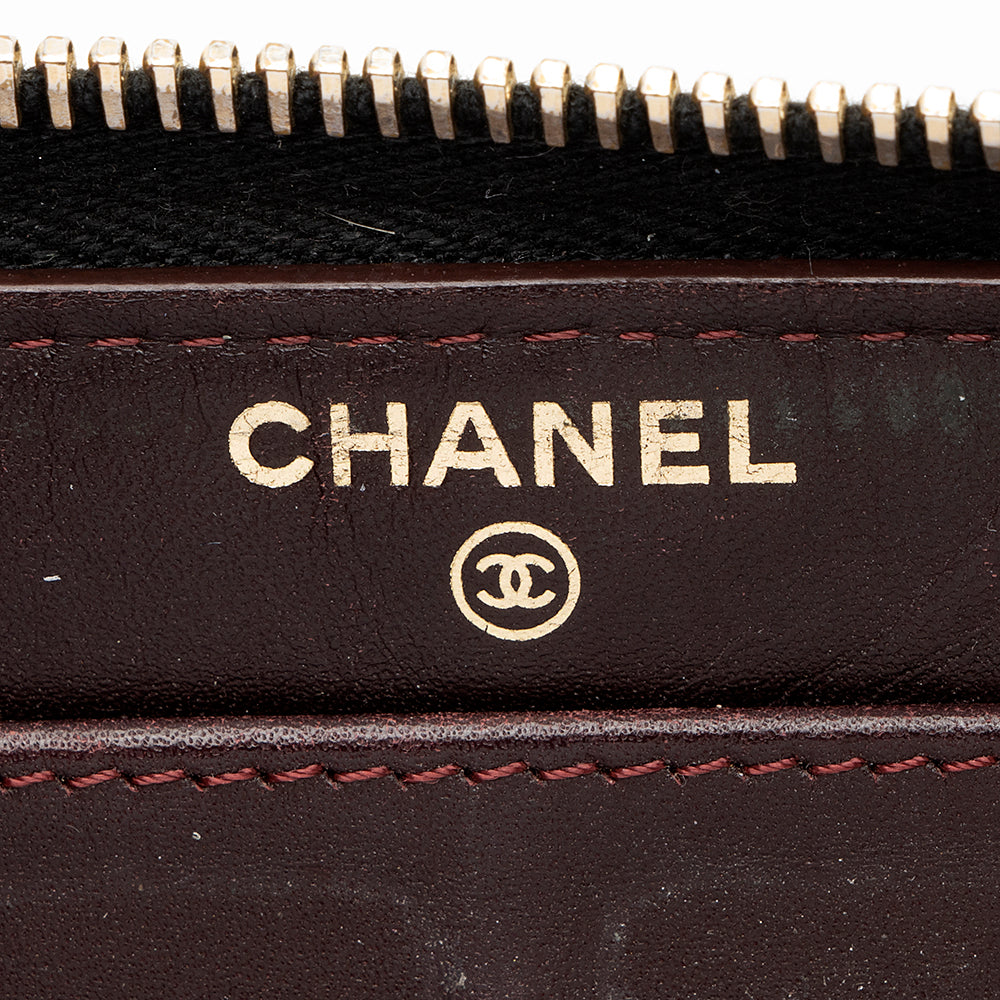 Chanel Caviar Leather CC Zip Around Wallet - FINAL SALE (SHF-20037)