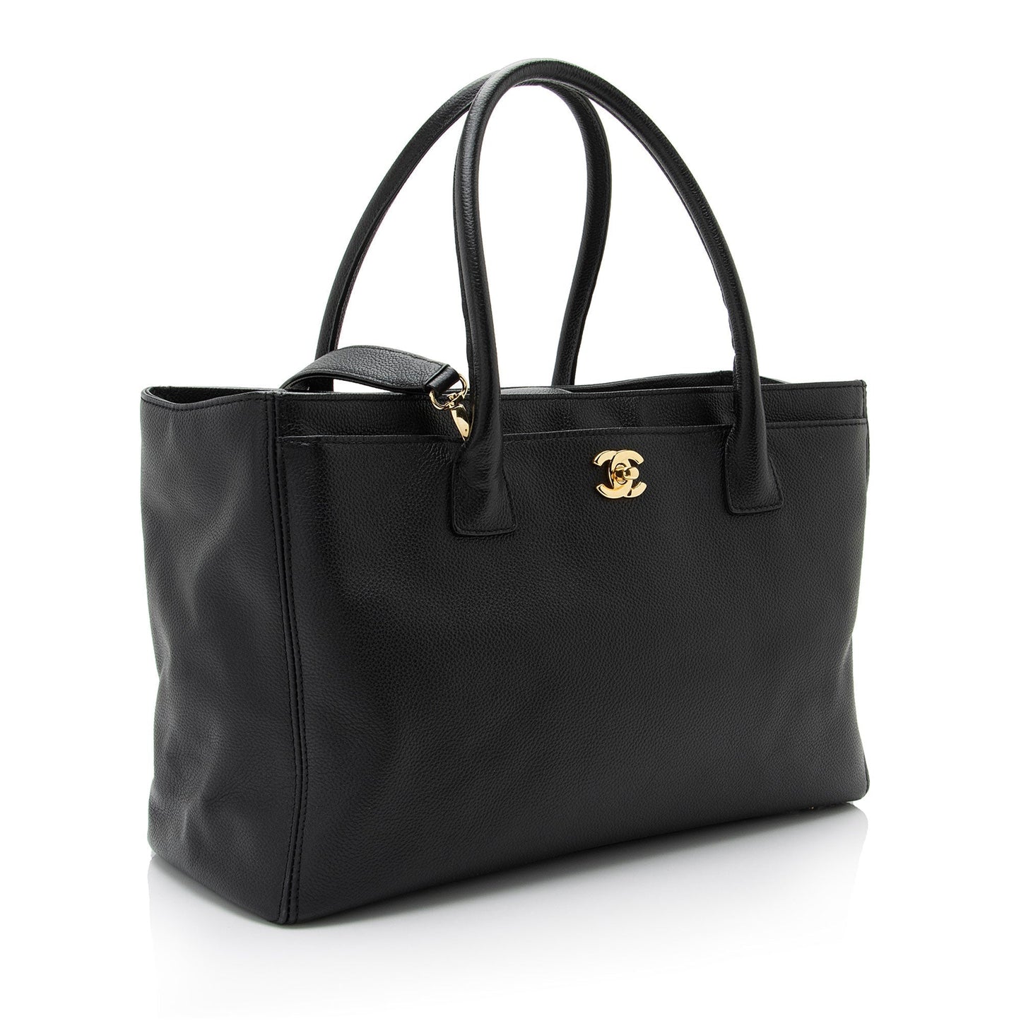 Chanel Caviar Leather Cerf Classic Executive Tote (SHF-vQMVxy)