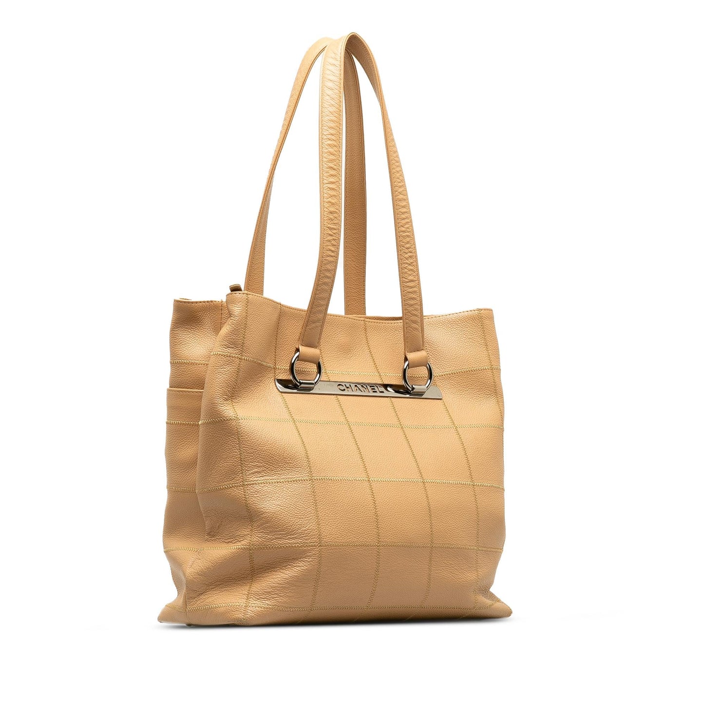 Chanel Caviar Leather Chocolate Bar Tote (SHG-FmIiEJ)