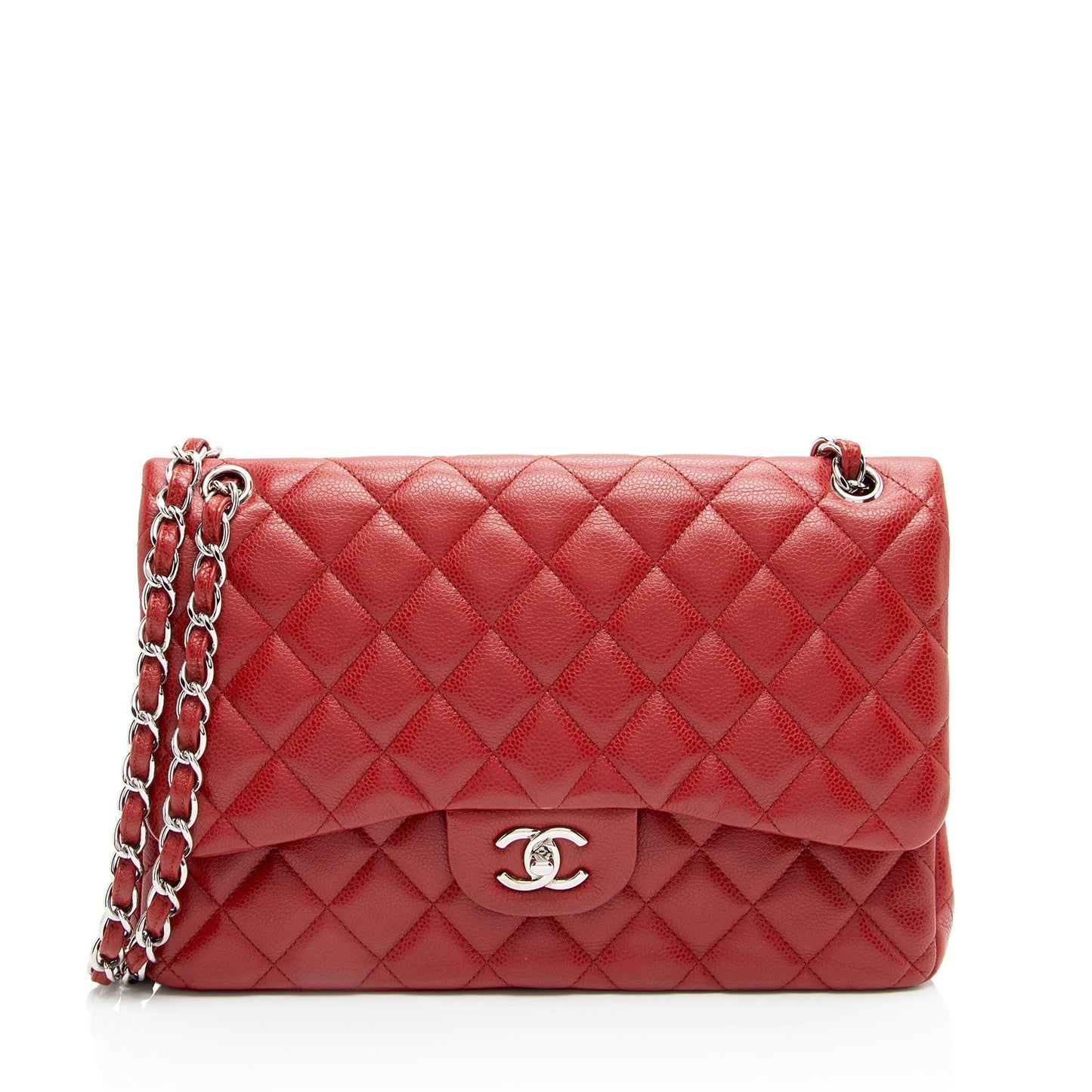 Chanel Caviar Leather Classic Jumbo Double Flap Bag