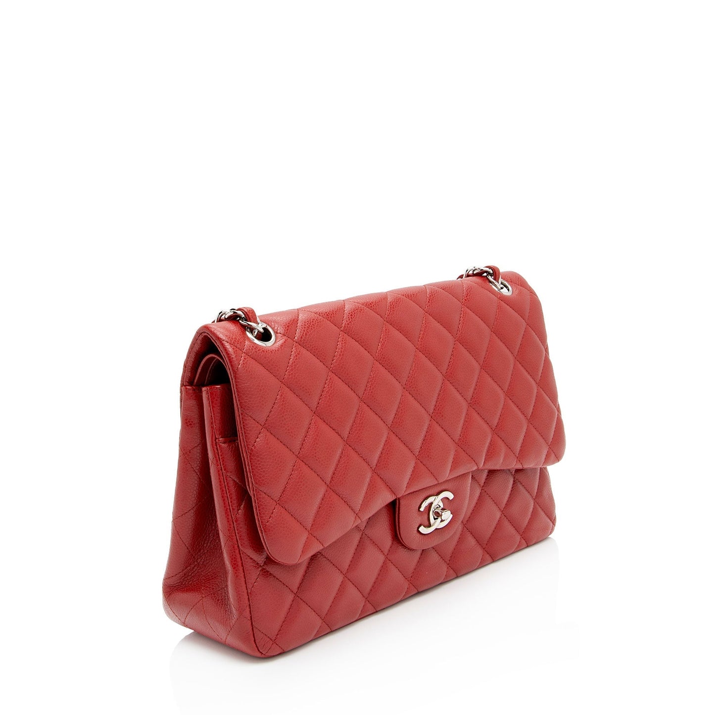 Chanel Caviar Leather Classic Jumbo Double Flap Bag