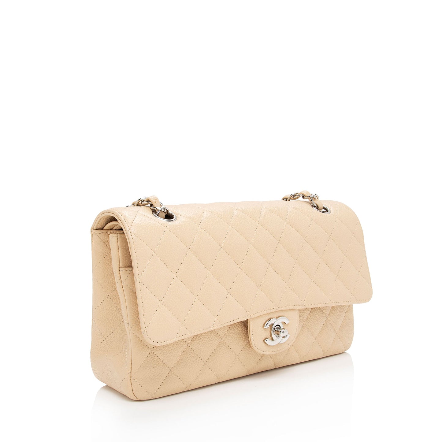 Chanel Caviar Leather Classic Medium Double Flap Bag