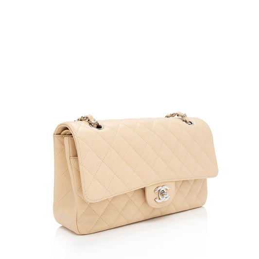 Chanel Caviar Leather Classic Medium Double Flap Bag
