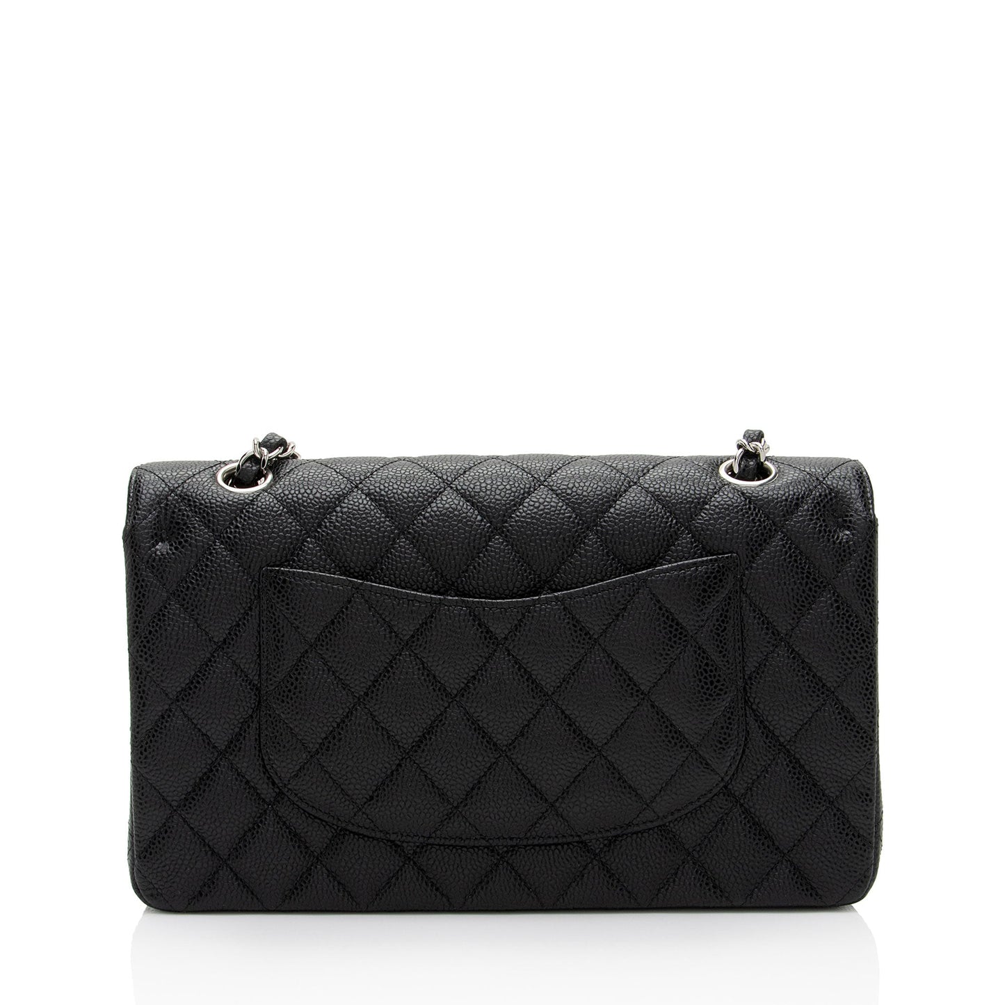 Chanel Caviar Leather Classic Medium Double Flap Bag (SHF-QtEapM)
