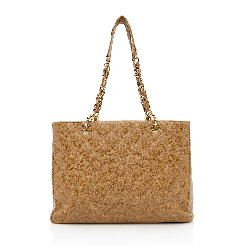 Chanel Caviar Leather Grand Shopping Tote (SHF-16617)