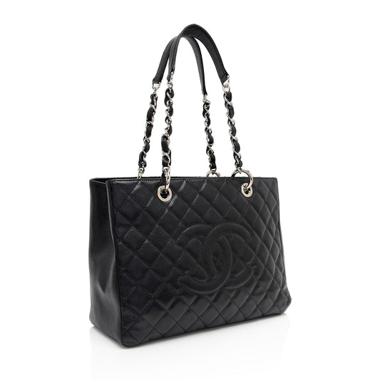 Chanel Caviar Leather Grand Shopping Tote