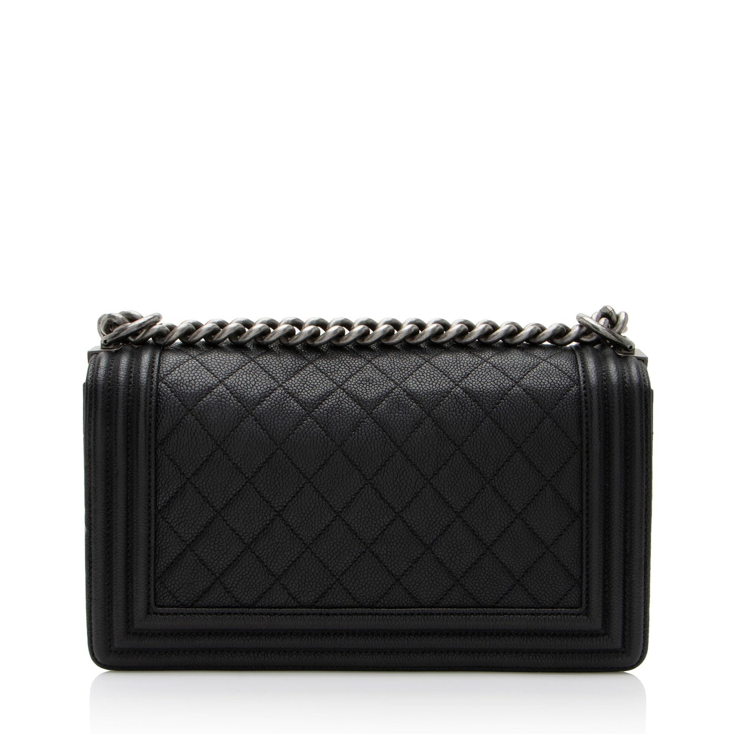 Chanel Caviar Leather Old Medium Boy Bag (SHF-wXFTmr)