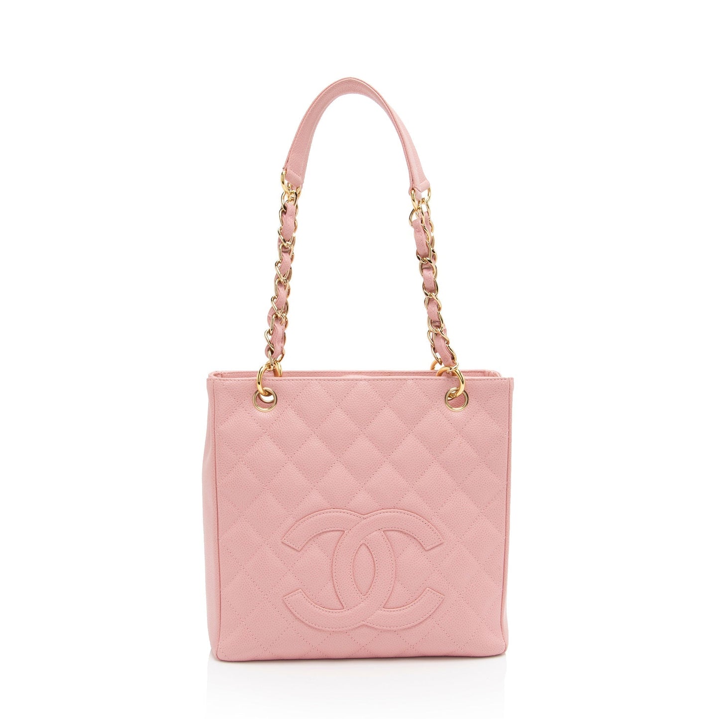 Chanel Caviar Leather Petite Shopping Tote (SHF-ChQICD)