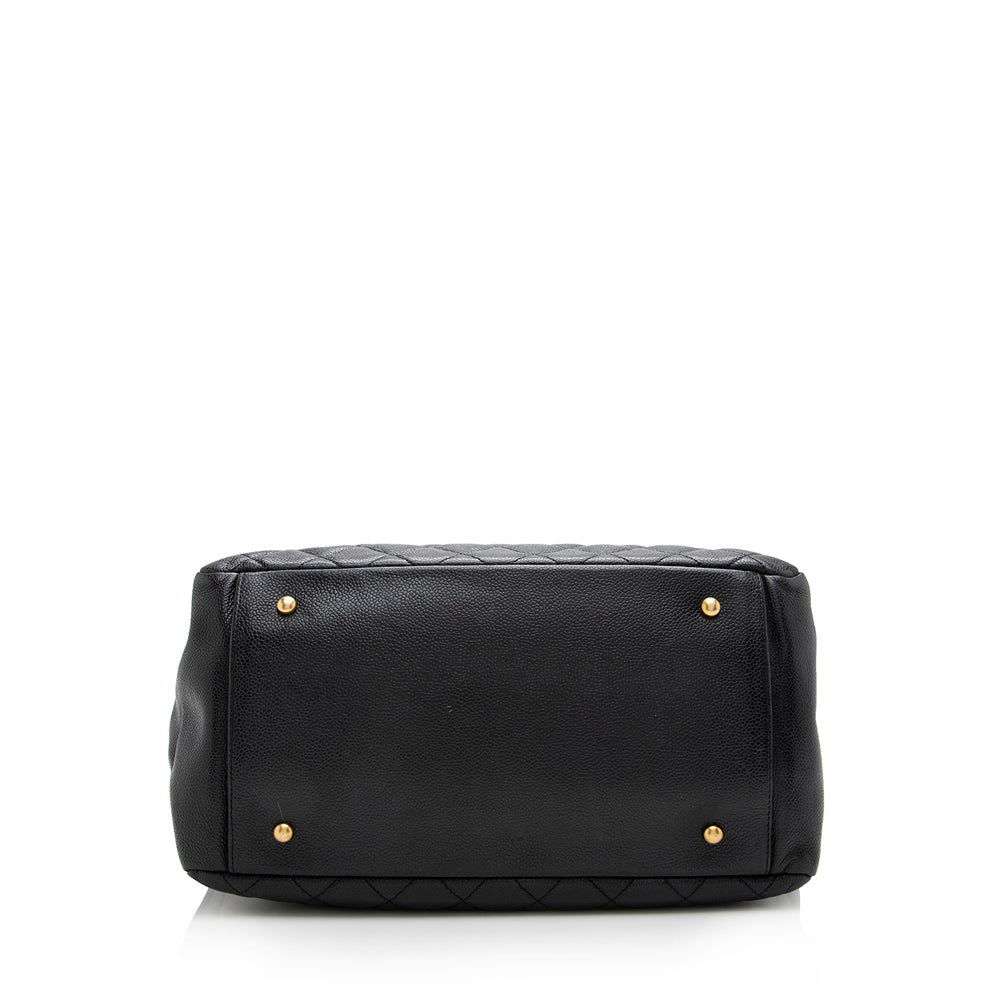Chanel Caviar Leather Petite Timeless Tote (SHF-17772)