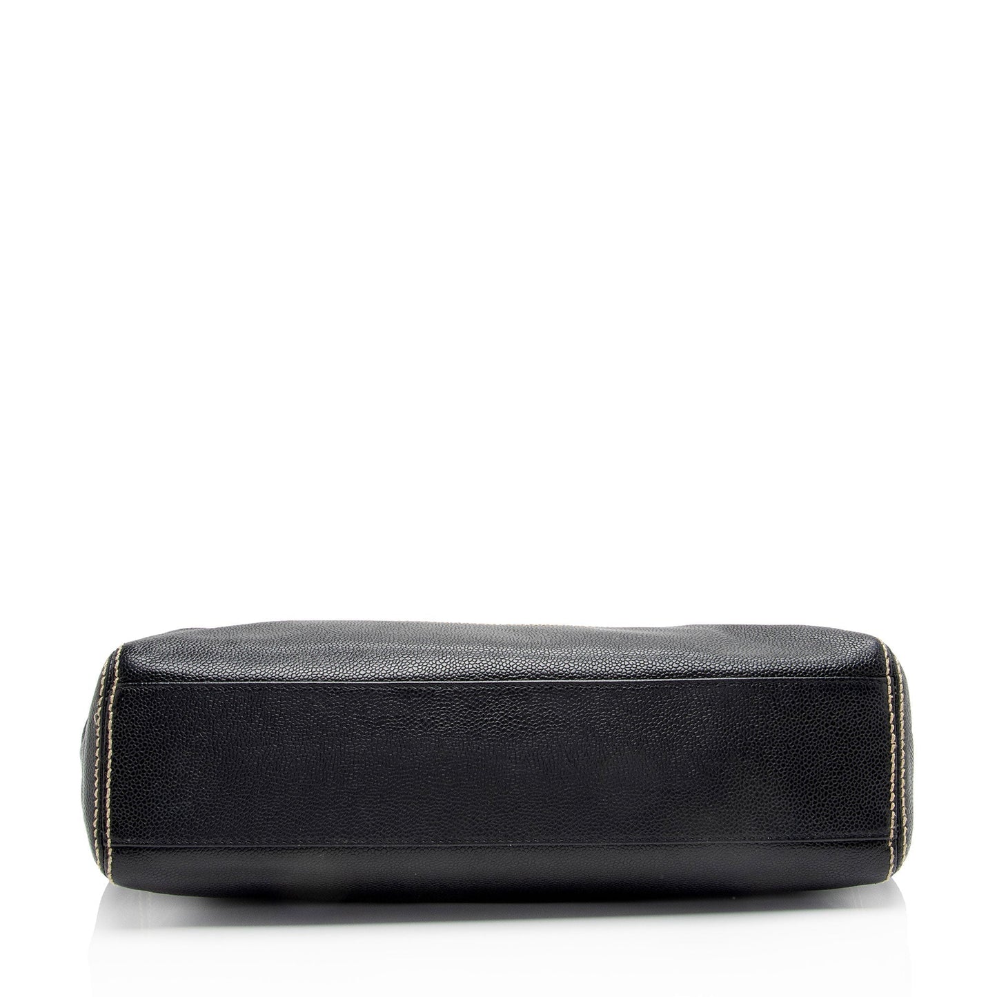 Chanel Caviar Leather Stitched CC Flap Satchel