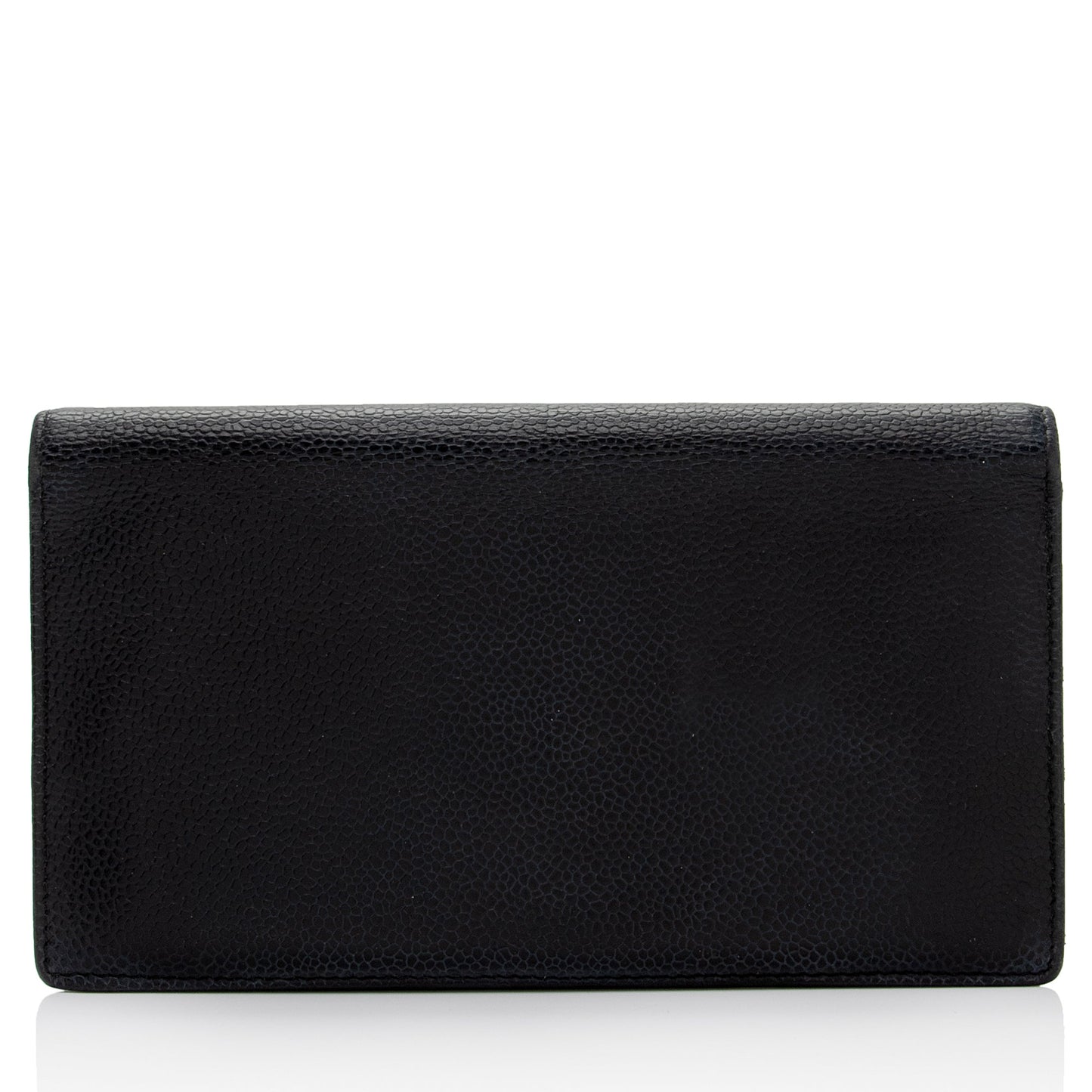 Chanel Caviar Leather Timeless CC Yen Wallet (SHF-ghvmN3)