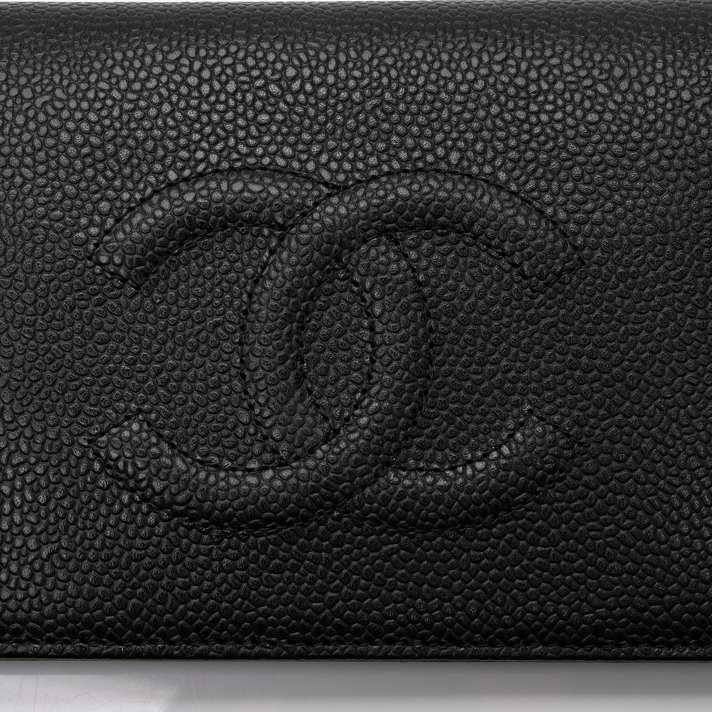 Chanel Caviar Leather Timeless CC Yen Wallet (SHF-SCpxRY)