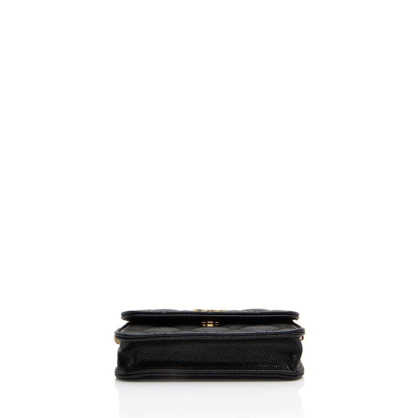Chanel Caviar Leather Twist You Buttons Chain Belt Bag (SHF-6GNxkq)
