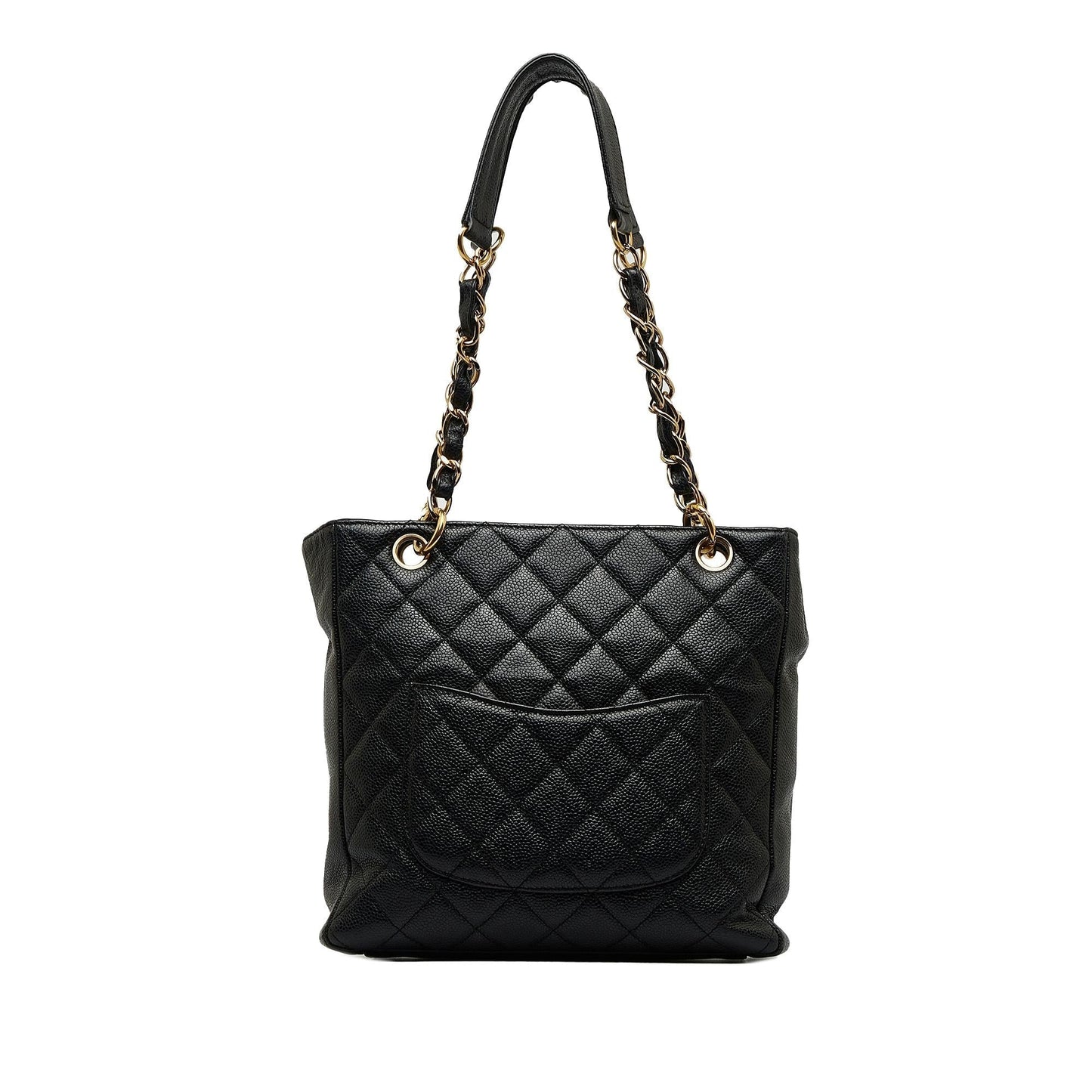Chanel Caviar Petite Shopping Tote (SHG-ivSuzo)