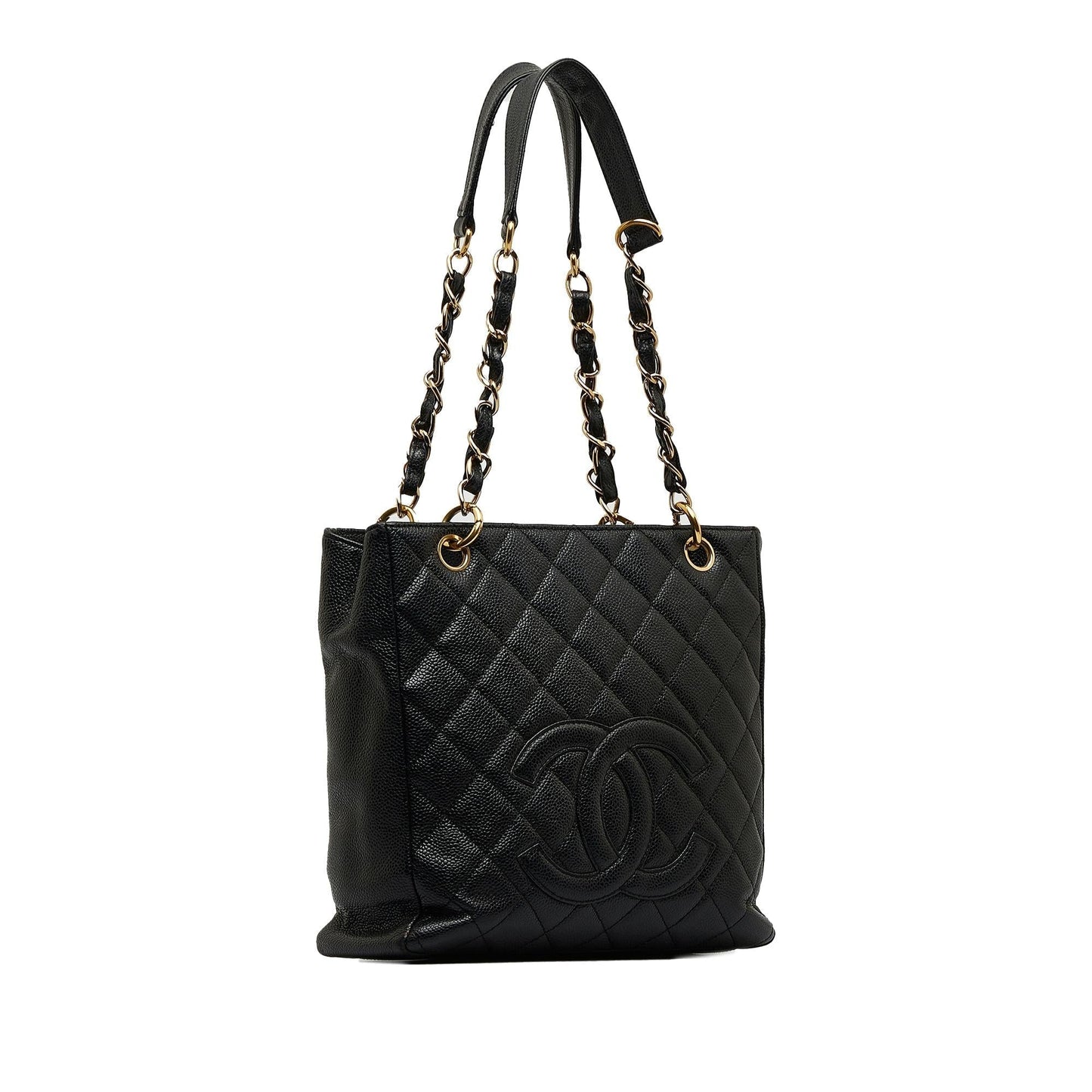 Chanel Caviar Petite Shopping Tote (SHG-ivSuzo)