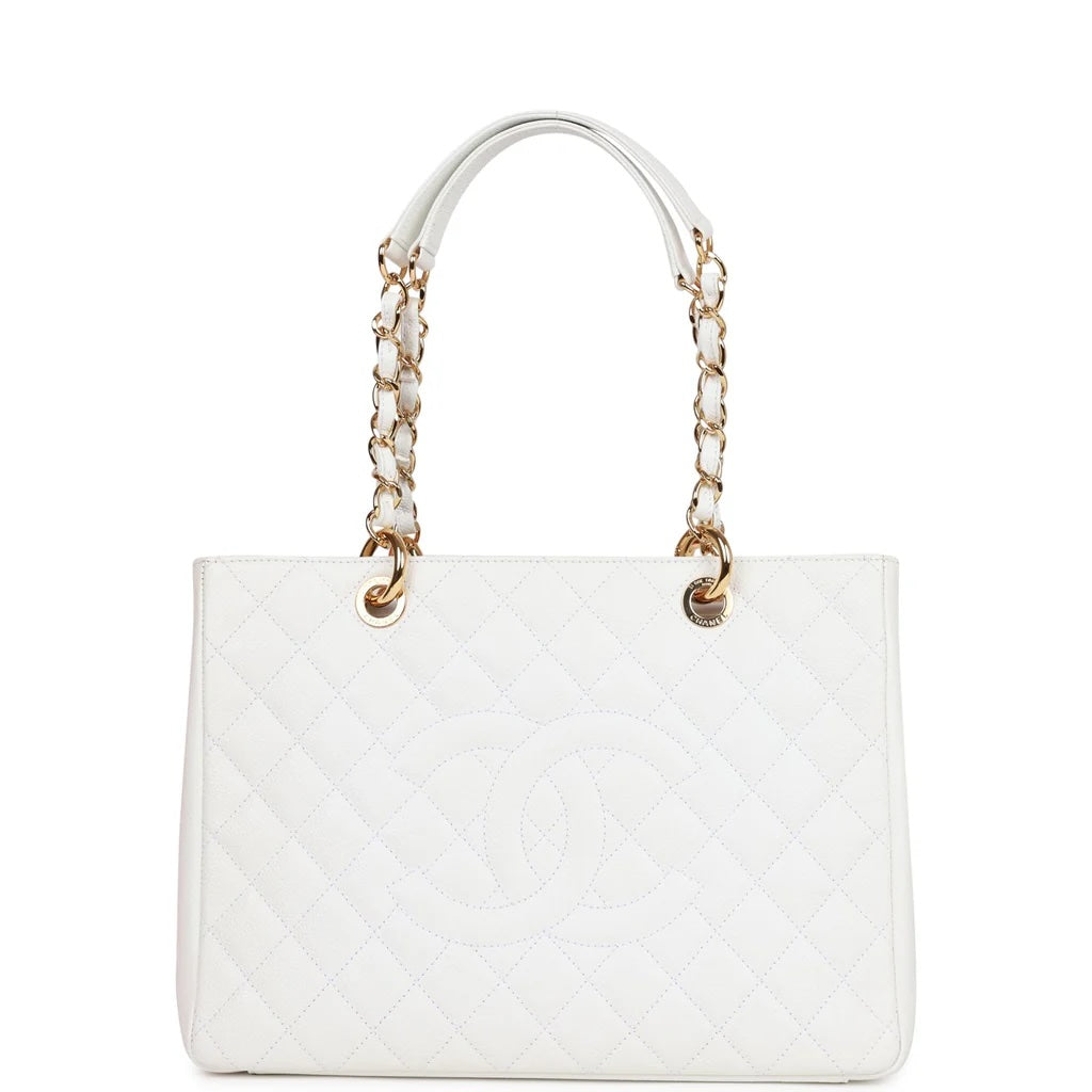 CHANEL CAVIAR QUILTED GRAND SHOPPING GST TOTE BAG