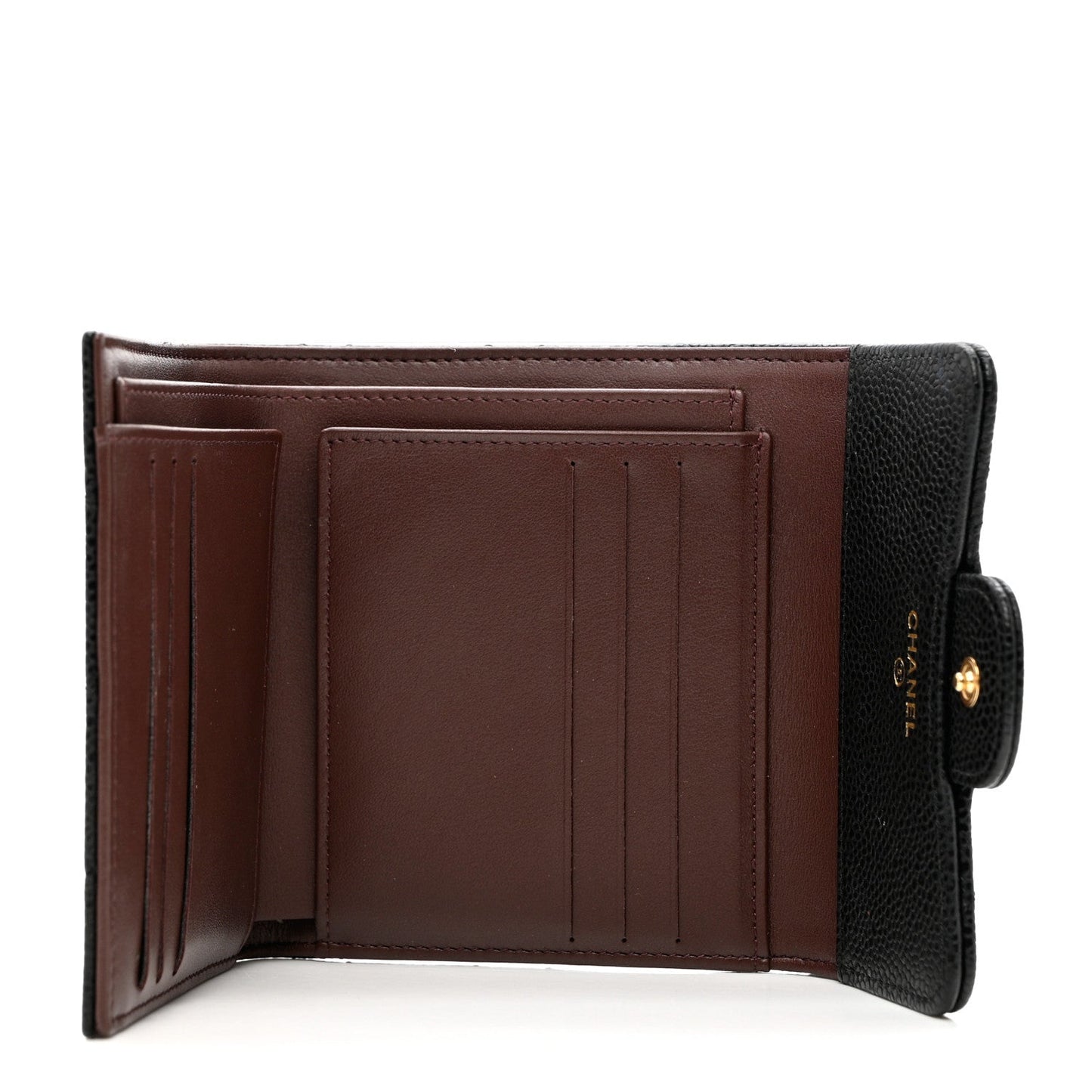 CHANEL CAVIAR QUILTED CC CLASSIC TRI-FOLD WALLET