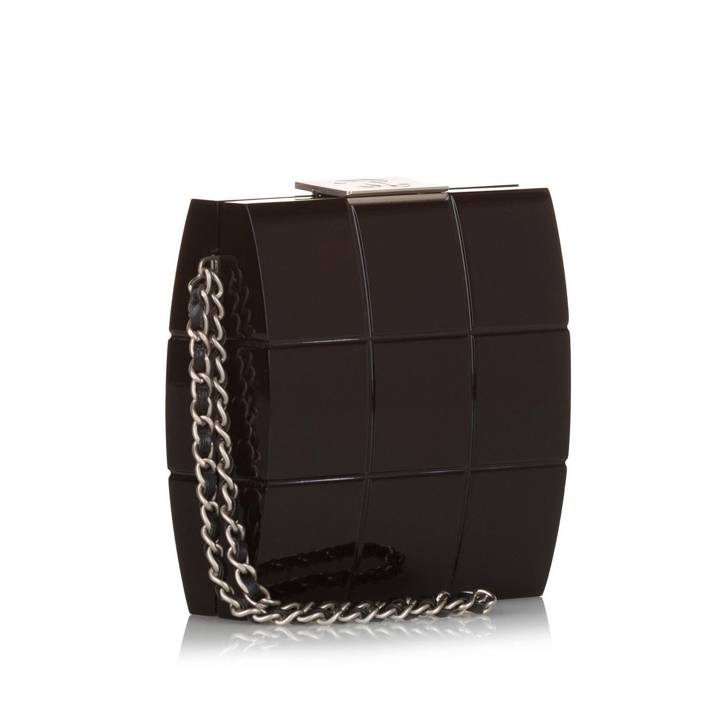 Chanel Choco Bar Lucite Perspex Clutch (SHG-pUxIav)