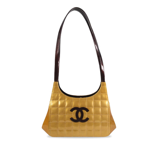 Chanel Chocolate Bar Patent Shoulder Bag (SHG-Fp3vtQ)