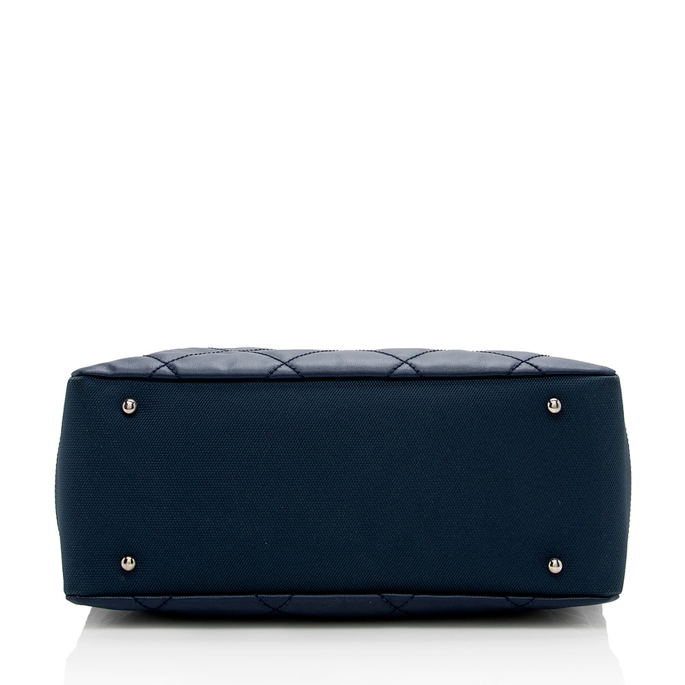 Chanel Coated Canvas Biarritz Tote (SHF-16663)