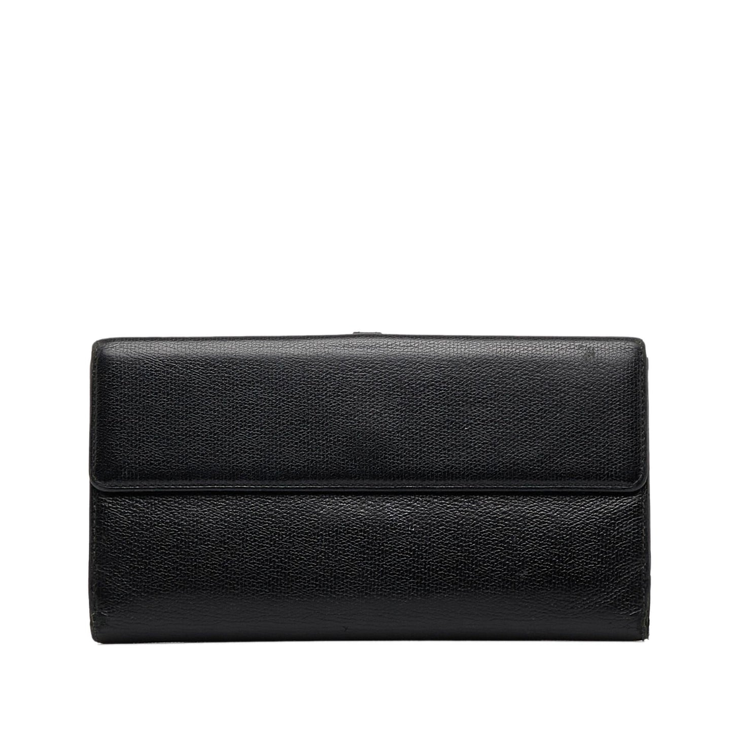 Chanel Coco Button Leather Long Wallet (SHG-Usp4W4)