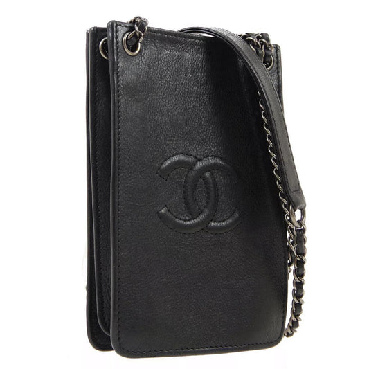 CHANEL CC CALFSKIN LEATHER CROSSBODY BAG