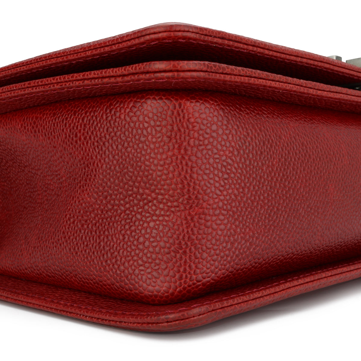 Chanel New Medium Boy Dark Red Caviar Ruthenium Hardware 2014