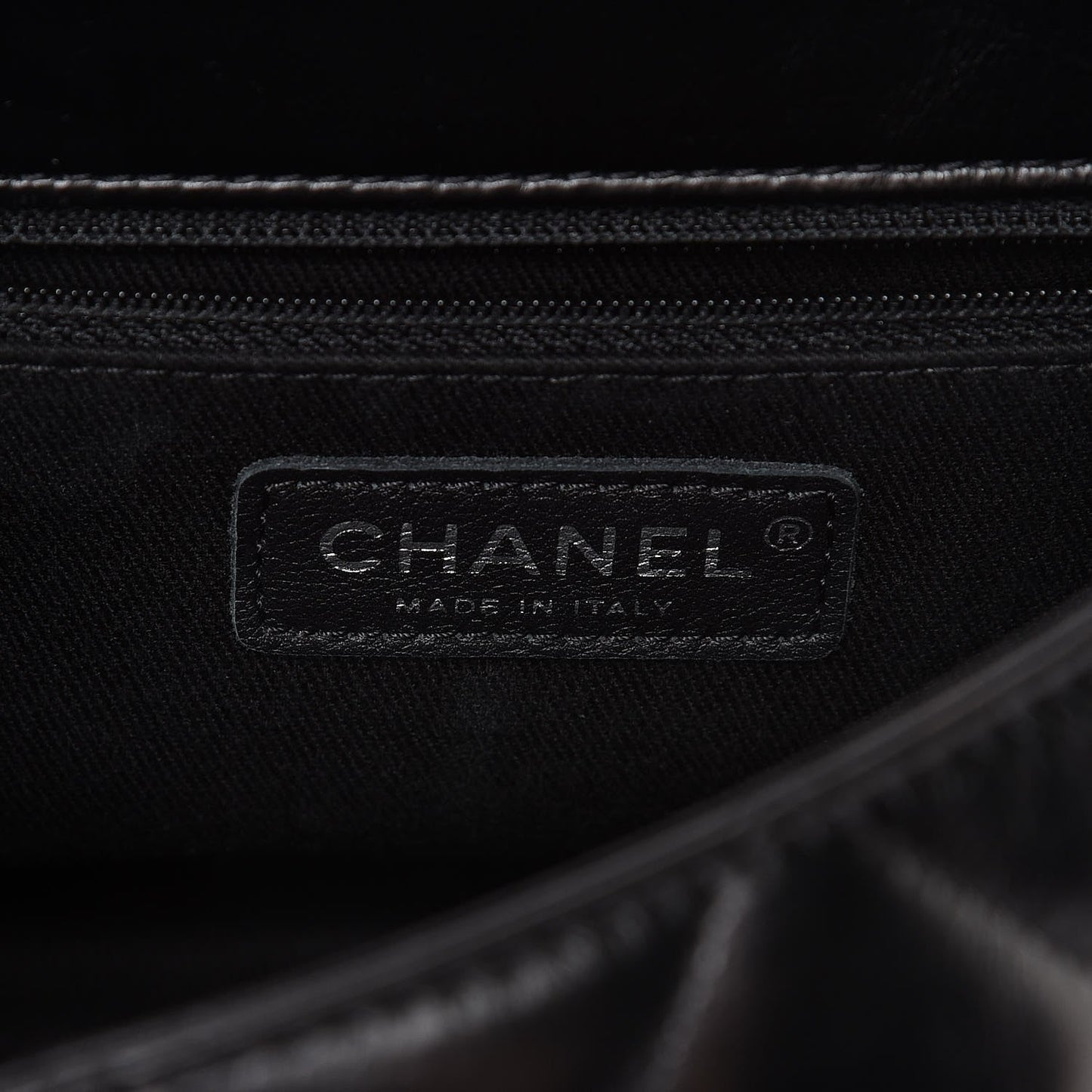 CHANEL Glazed Calfskin Quilted Small CC Delivery Tote