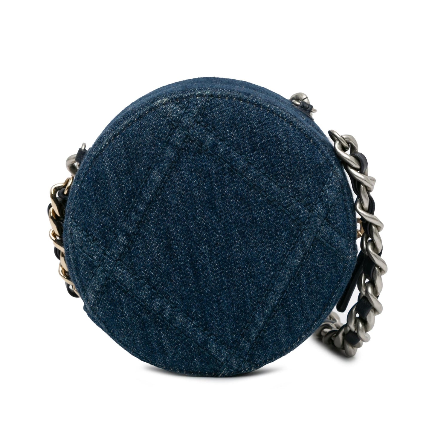 Chanel Denim 19 Round Clutch with Chain (SHG-JoIMa0)