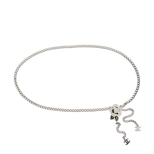 Chanel Enamel Camillia CC Chain Belt - Size OS (SHF-ZLPhfe)