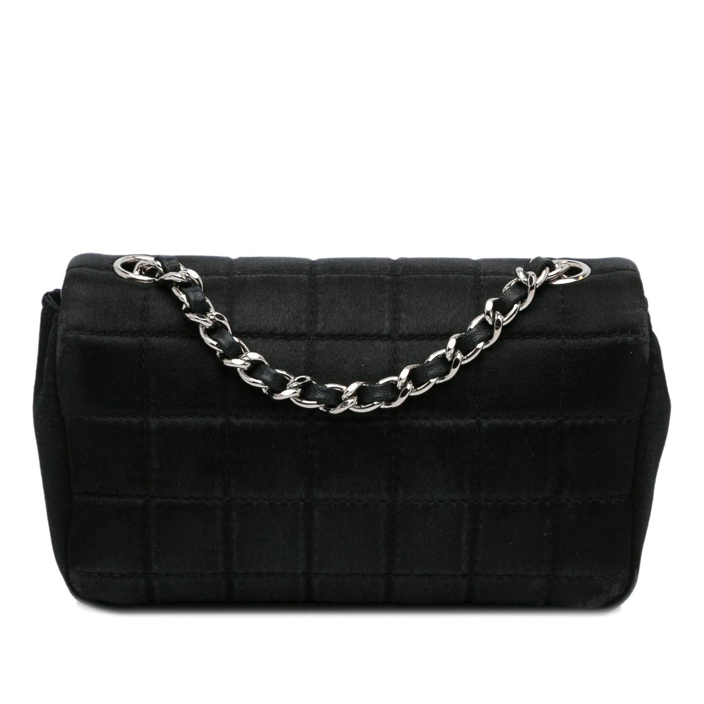 Chanel Extra Mini Satin Choco Bar Charms Flap Bag (SHG-KPSO4I)
