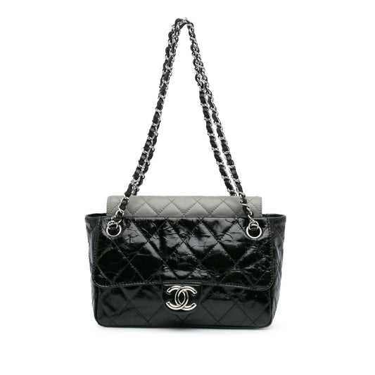 Chanel Glazed Calfskin Iridescent Portobello Flap (SHG-rglyZs)